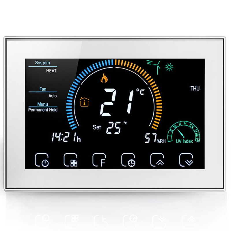 WiFi Thermostat Beca BAC-8000ELW Fan Coil 240 Volt WiFi Thermostat Beca BAC-8000ELW Fan Coil 240 Volt