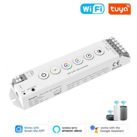 Contrôleur LED intelligent WiFi et RF à tension constante Tuya