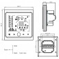 Thermostat WiFi intelligent Beca BAC-1000EMLW avec modulation de ventilateur 0-10 V et contrôle de vanne Thermostat WiFi intelligent Beca BAC-1000EMLW avec modulation de ventilateur 0-10 V et contrôle de vanne