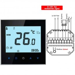 Thermostat intelligent Beca BAC-1000EMLW | pour ventilateurs 0-10 V et vannes CVC