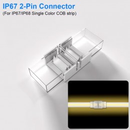 Wasserdichter Schnellverbinder für 2-polige COB- und SMD-LED-Streifen