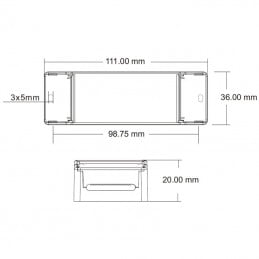 Tuya Driver per LED a Corrente Costante Smart WiFi ed RF da 12W