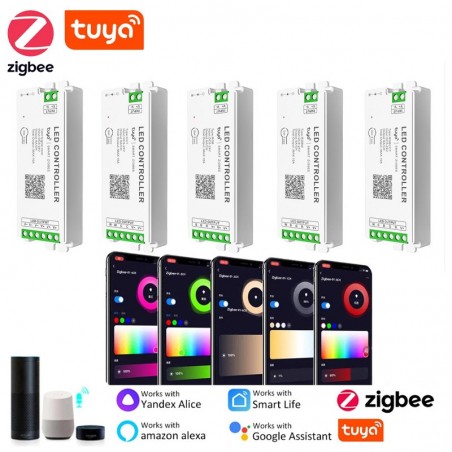 Tuya Smart Zigbee Controller mit 4 Zonen: Universell für alle LEDs