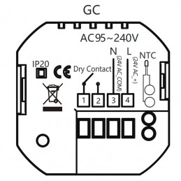 Beca BHT-6001GCLW WLAN-Thermostat für Heizkessel mit Heizkörpern