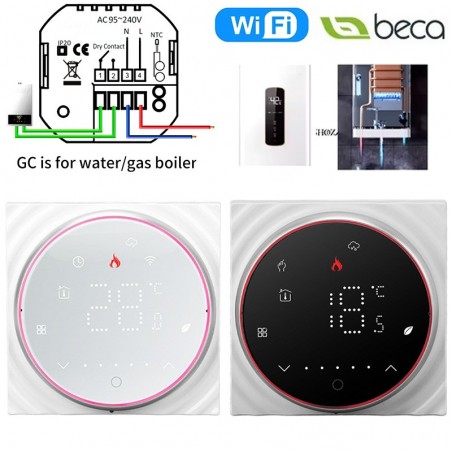 Termostato WiFi Beca BHT-6001GCLW para calderas con radiadores