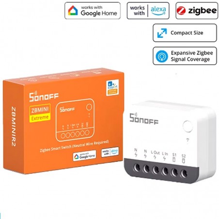Sonoff Zigbee Mini R2 Extreme – Slimme schakelaar voor lichtregeling