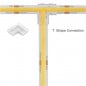 2in1 T- und L-Schnellverbinder für 2-polige COB- und SMD-LED-Streifen, einfarbig 2in1 T- und L-Schnellverbinder für 2-polige COB- und SMD-LED-Streifen, einfarbig