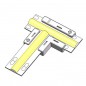 2in1 T- en L-snelconnector voor 2-pins COB- en SMD-ledstrips, enkele kleur 2in1 T- en L-snelconnector voor 2-pins COB- en SMD-ledstrips, enkele kleur
