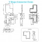 2in1 T- en L-snelconnector voor 2-pins COB- en SMD-ledstrips, enkele kleur 2in1 T- en L-snelconnector voor 2-pins COB- en SMD-ledstrips, enkele kleur