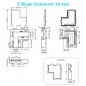 2in1 T- en L-snelconnector voor 2-pins COB- en SMD-ledstrips, enkele kleur 2in1 T- en L-snelconnector voor 2-pins COB- en SMD-ledstrips, enkele kleur