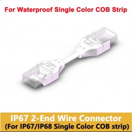Connettore Impermeabile per Strisce LED COB e SMD IP67/IP68