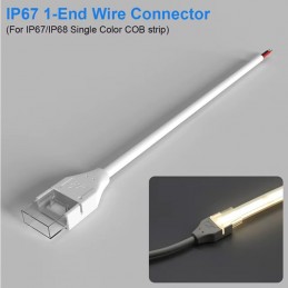 IP68 Wasserdichter Stecker mit Stromkabel für LED-Streifen