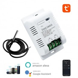 Tuya WiFi Smart Switch met temperatuursonde en verbruiksmeting