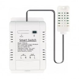 Switch Inteligente WiFi Tuya con Sonda de Temperatura y Medición de Consumo