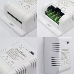 Commutateur intelligent Tuya WiFi avec sonde de température et mesure de la consommation