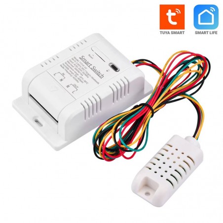 Interruptor de temperatura WiFi inteligente Tuya con monitorización de consumo y control remoto