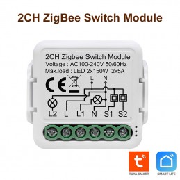 Interrupteur Intelligent ZigBee Pour Stores – Compatible Alexa, Smart Life | Module Moteur + Télécommande RF 433 MHz | Hub Tuya Requis | Automatisation - 4