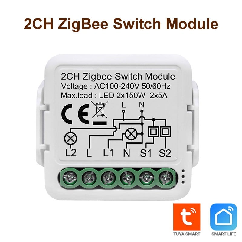Commutateur intelligent universel Zigbee Tuya pour lumières