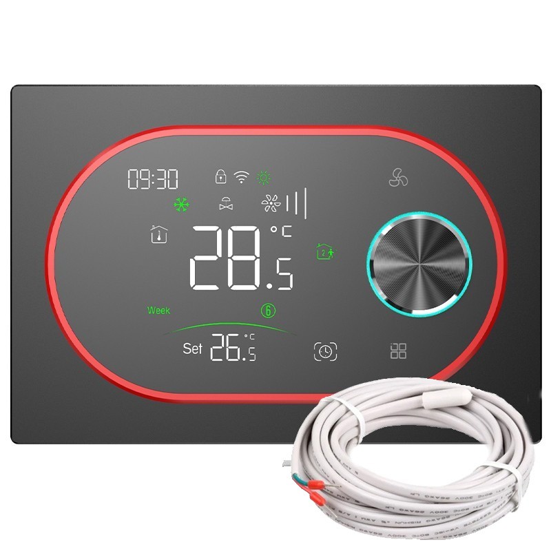Beca BAC-9000ALWE Fan Coil Smart WiFi-thermostaat met Expert4house Edition-sonde Beca BAC-9000ALWE Fan Coil Smart WiFi-thermostaat met Expert4house Edition-sonde