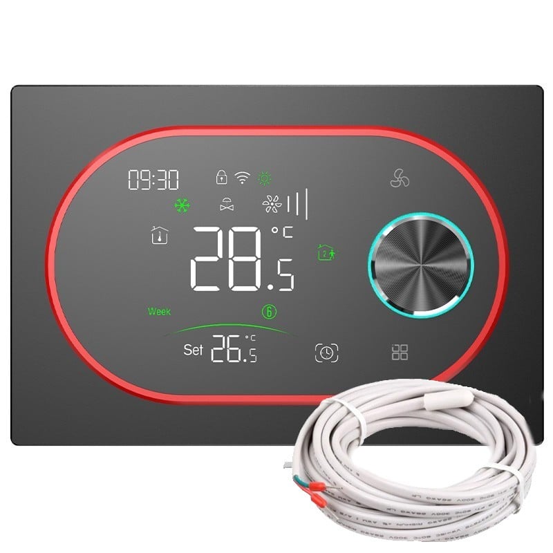 Beca BAC-9000ALWE Fan Coil Smart WiFi-Thermostat mit Expert4house Edition-Sonde Beca BAC-9000ALWE Fan Coil Smart WiFi-Thermostat mit Expert4house Edition-Sonde