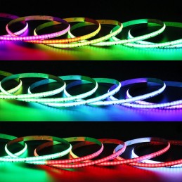 Bande LED COB Dynamique Haute Puissance - RVB + Blanc Froid