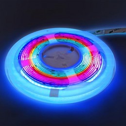 Dynamischer Hochleistungs-COB-LED-Streifen – RGB + Kaltweiß