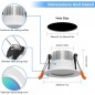 Foco empotrable LED Tuya 3W Smart WiFi y Bluetooth