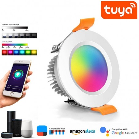 Tuya 3W Smart WiFi and Bluetooth LED Recessed Spotlight