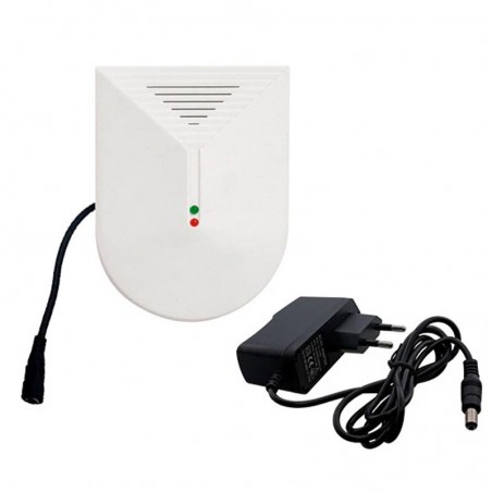 Sensor inalámbrico de rotura de cristal Tuya RF433 con adaptador