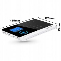 Tuya Kit Système d'Alarme Vidéo GSM + WiFi compatible Alexa Google