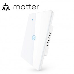 Tuya Smart Matter WiFi interrupteur tactile blanc | Série NovaTech