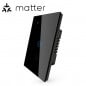 Tuya Interruttore per Luci Touch Nero Smart Matter WiFi Serie NovaTech