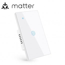 Tuya Smart Matter WiFi Interruptor Táctil Blanco | Serie NovaTech