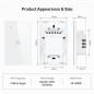 Tuya Interruttore per Luci Touch Bianco Smart Matter WiFi Serie NovaTech Tuya Interruttore per Luci Touch Bianco Smart Matter WiFi Serie NovaTech