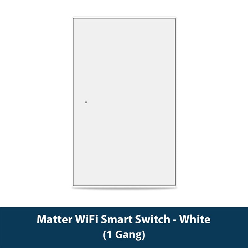Interrupteur à bouton blanc Tuya pour applique murale Smart Matter série Fusion Interrupteur à bouton blanc Tuya pour applique murale Smart Matter série Fusion