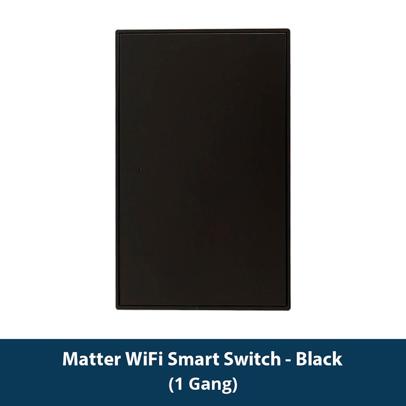 Interruptor de botón negro Tuya para aplique de pared Smart Matter serie Fusion Interruptor de botón negro Tuya para aplique de pared Smart Matter serie Fusion