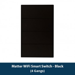 Tuya Black Button Switch för Smart Matter Wall Light Fusion Series