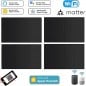 Interruttore Tuya Smart Matter Nero a Pulsante | Serie Fusion