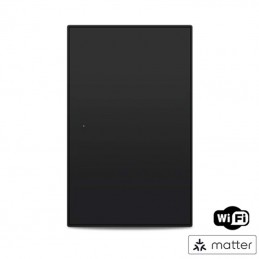 Tuya Smart Matter Interruptor de botón negro | Serie Fusión