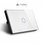 Serie Prestige del interruptor táctil de pared WiFi Smart Matter blanco de Tuya Serie Prestige del interruptor táctil de pared WiFi Smart Matter blanco de Tuya