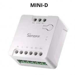 Sonoff MINI-D Wifi-relais met Potentiaalvrij Contact, Matter