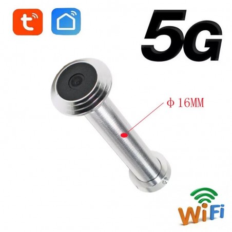 Caméra de porte intelligente Tuya 2MP WiFi
