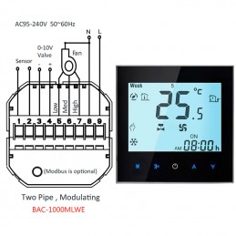 Koop Smart WiFi-thermostaat BAC-1000MLWE met fancoilsonde