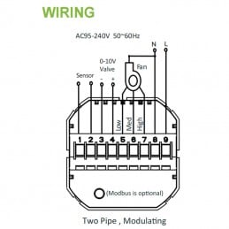 Buy Smart WiFi Thermostat BAC-1000MLWE with Fan Coil Probe