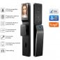 Cerradura de puerta exterior inteligente con WiFi y función de videoportero Tuya 3D Face