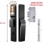 Cerradura de puerta exterior inteligente con WiFi y función de videoportero Tuya 3D Face