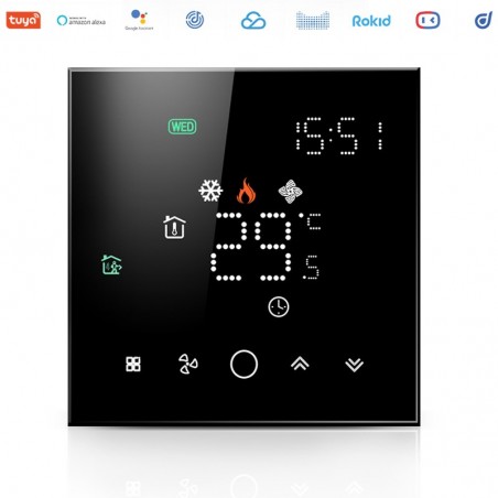 Termostato inteligente WiFi Beca BAC-003ALW-GA para fan coil y calefacción por suelo radiante