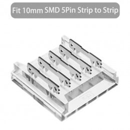 Conector rápido para tiras LED RGBW COB y SMD de 5 pines