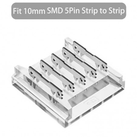 Conector rápido para tiras LED RGBW COB y SMD de 5 pines