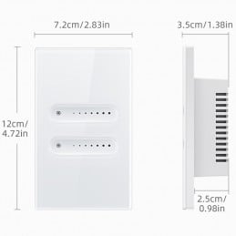 Tuya Interruttore Dimmerabile Nero Smart WiFi – Controllo Luci Touch